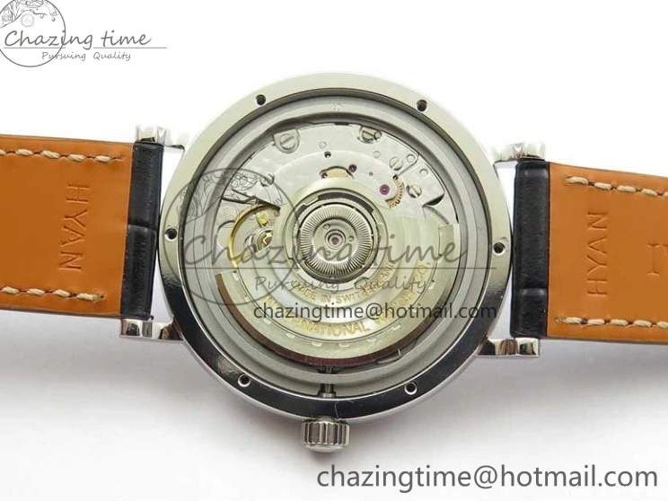 MIROTIME 0501 Portofino 37mm SS V7F 1:1 Best Edition Gray Dial on Black Leather Strap A Practical 7094